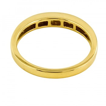 18ct gold Diamond half eternity Ring size O